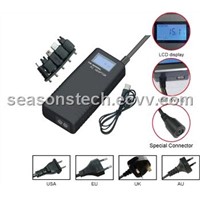 70W Universal Laptop AC Adapter  With LCD Screen