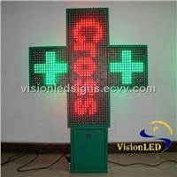 80cm Outdoor LED Cross for Pharmacy RG