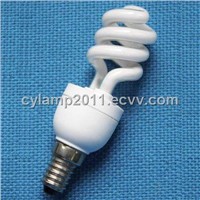 9W half spiral T3 tube energy saving light (ESL)