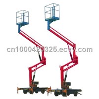 Arm aerial work lift table