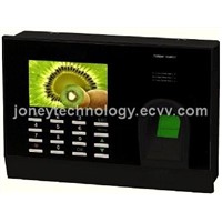Biometric fingerprint time attendance terminal for 3" Colored LCD TCP/IP
