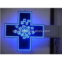 Blue Led Cross for Pharmacy, Church, medicin store