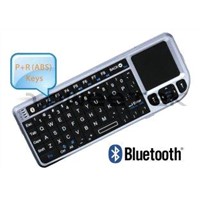 Bluetooth Mini Wireless Keyboard with Mouse Function Touchpad and Laser Pointer (ZW-51006BT-Silver)
