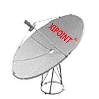 C band dish satellite antenna outdoor
