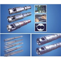 Conical twin-screw and barrel