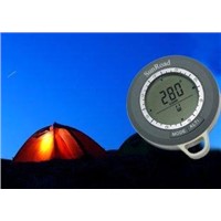 Digital camping compass with altimeter, barometer, climb rate, weather forecast SR108N