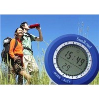 Digital camping compass with barometer, altimeter, weather forecast SR108