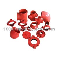 FM,UL,UCL,CE DUCTILE CAST IRON GROOVED FITTING