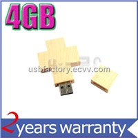 Fashionable 4GB Wooden Cross usb flash drive