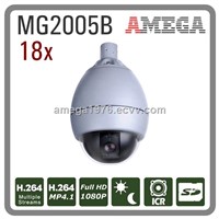 HD IP Camera 1080p PTZ dome  18x zoom H.264 Main Profile 4.1