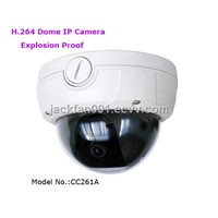 H.264 Vandal-proof Dome IP Camera