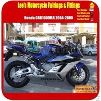 Honda CBR1000RR 2004-2005 Blue and Silver Motorcycle Fairings