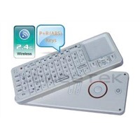 IR Learning Remote Control with Qwerty Wireless Keyboard &amp;amp; Touchapd 3 in 1 (ZW-52006-White)