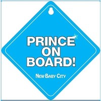 Personalised car sign,Prince on board