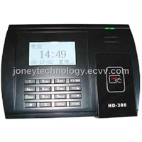 Proximity card time and attendance terminal