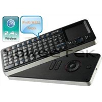 Remote Control with Qwerty Wireless Keyboard &amp;amp; DPI Ajustable Touchapd 3 in 1 (ZW-52006-Black)