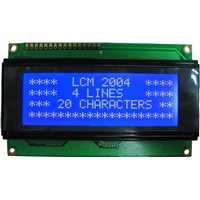 STN Gray 16x4 Character LCD Module with Red LED Backlight