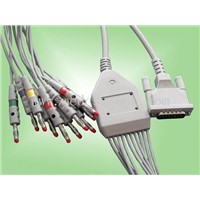 Schiller One-Piece Series EKG Cable With Leads