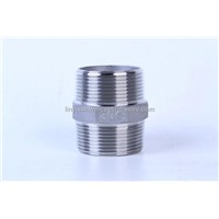 Stainless steel screwd pipe fittings 304/316 screwed fittings BSP/NPT/DIN 150LB Hexagon nipple