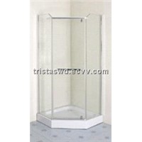 Tempered glass shower enclosure