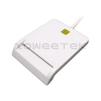 USB ID - Single Contact Smart Card Reader Support ATM Card, CAC Card &amp;amp; other IC Cards (ZW-12026-1-Wh