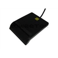 USB Single ID / ATM Card / CAC / contact IC Card Reader (ZW-12026-1-Black)