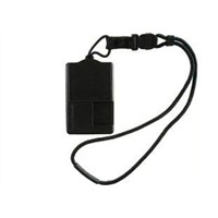 USB Smart/ID/ATM/IC/CAC Card Reader with ID Badge Holder (ZW-12026-6-Black)