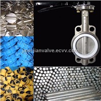 cast steel wafer type butterfly valve