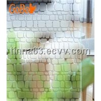 clear acid etched glass