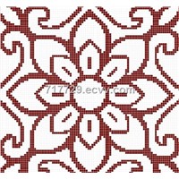 crystal glass pattern mosaic tile