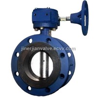 flange type cast iron butterfly valve