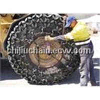 forklift truck tyre protection chain