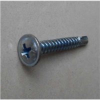 self-drilling screw with galvanized wafer head