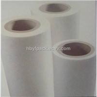 high quality white OPP Pearl label film for coco cola label
