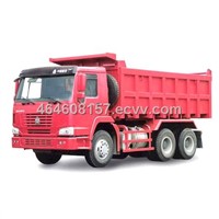 howo 6*4 red 371hp dump truck