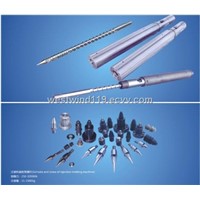 screw,barel and spare parts of injection molding machine