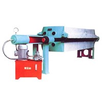 waste recovery recirculation system hydraulic cast iron filter press