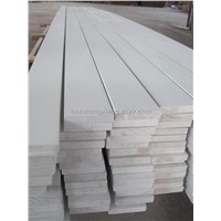 white primed wood trim boards
