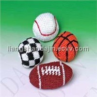 woven kickball/kintted kickball/hacky sack ball/crocheted ball