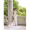 Strapless Lace and Silk Chiffon Slim A-line Wedding Dress