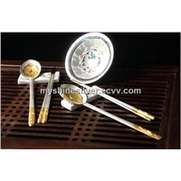 2011 newest design Korean silver flatware gifts