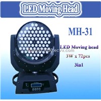 3Wx72pcs High power RGB led moving head  3 in 1