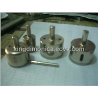 Diamond electriplated drill bits