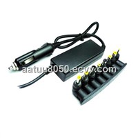 Mini good quality 40W universal automatic laptop DC car charger with LED  and 8 DC tips