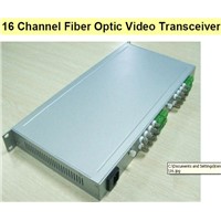 16 Channel Fiber Optic Video Transceiver