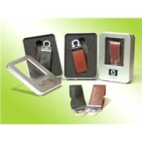 1gb to 32gb leather usb flash drive, ideal business gift usb flash stick, usb pen drive