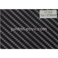 21123 black big texture 3D carbon fiber vinyl film
