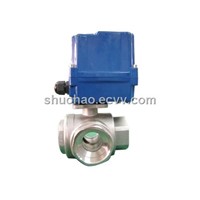 3 Way Electric Valve, Stainless Steel, 220v