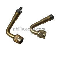 45 tire valve extension Bent Rigid Brass Valve Extension