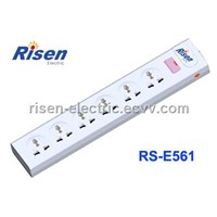 6 ways power strip with copper bar connect inside(RS-E561)